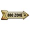 Signmission Bbq Zone Arrow Decal Funny Home Decor 30in Wide D-A-10-999952 - alternate 1